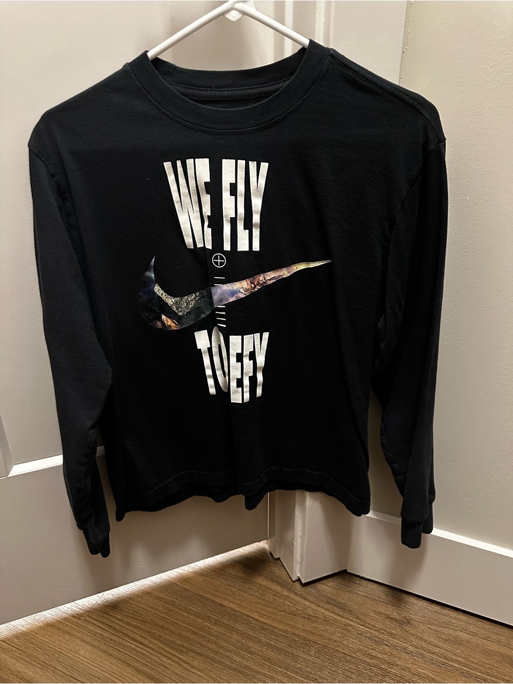 Nike Black Long Sleeve Graphic Tee - 'We Fly'